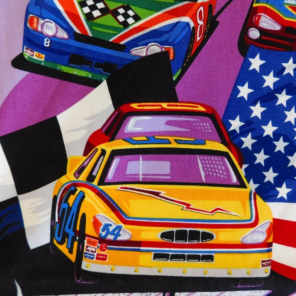 OOP high speed Alexander Henry quilt fabric Daytona NASCAR stock car race track